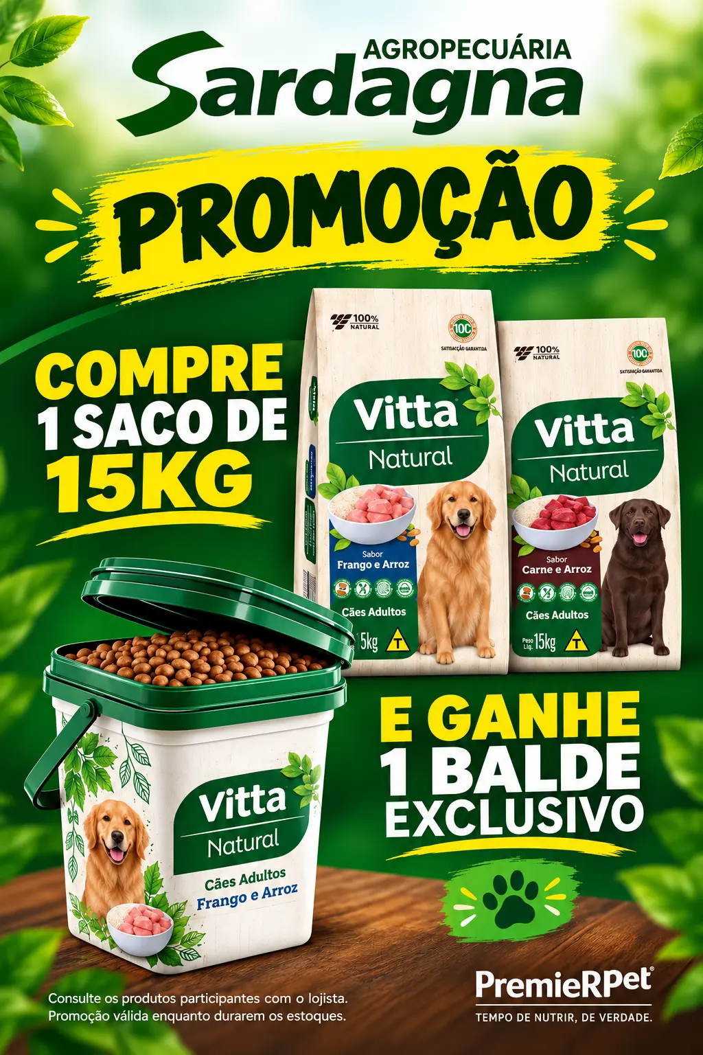 Promoção Vitta Natural com Balde Grátis